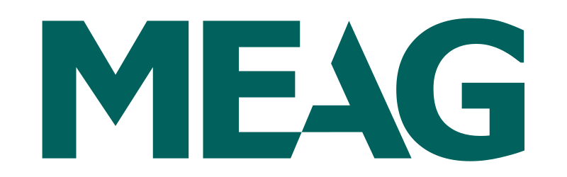 „Logo von MEAG – Markenmotiv für Finanzdienstleistungen, Corporate und Marketing.“